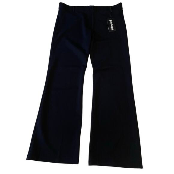 Betabrand NWT Pull On Bootcut Dress Yoga Pants Sz 2XL Black Stretch Comfort - Picture 1 of 13